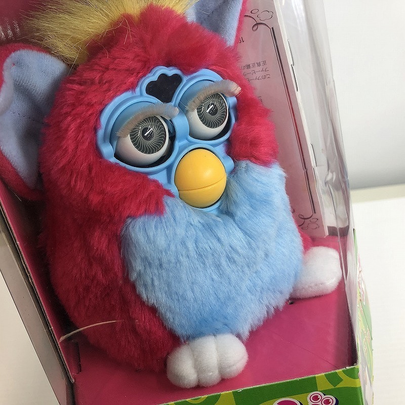 期間限定セール トミー TOMY おもちゃ おしゃべり天才ペット! ファービー シャーベット ピンク/ブルー カラー★本体美品★拍卖