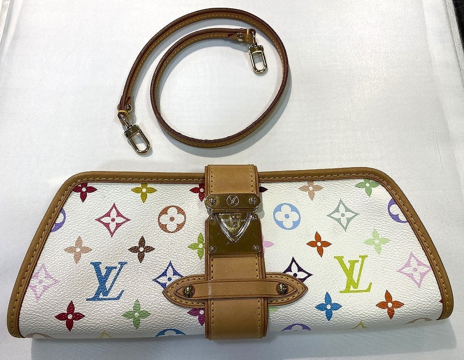 期間限定セール ルイヴィトン LOUIS VUITTON シャーリー マルチカラー ブロン 2wayバッグ ワンショルダー クラッチ モノグラム M40049拍卖