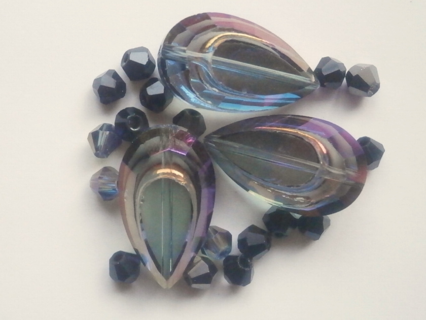 ガラスビーズ★ドロップ★タイプ C★ブラック系★b拍卖