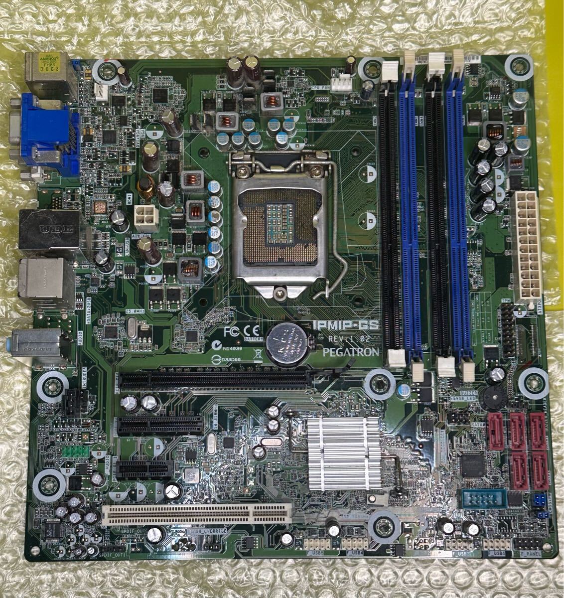 マザーボード Pegatron IPMIP-GS リビジョン: Rev 1.02 LGA1155ソケット DDR3メモリ対応拍卖