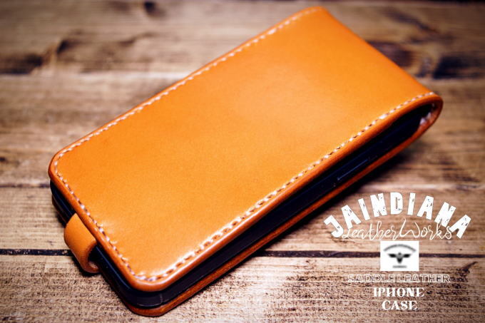 iPhone17ケース 手縫い サドルレザー キャメル アイフォン17ケース 革ケース拍卖
