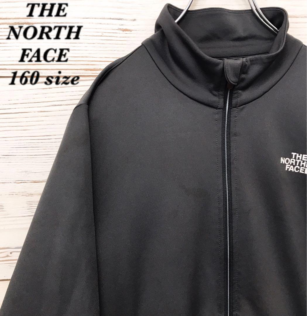 《希少》ザノースフェイス☆トラックジャケット 160 刺繍ロゴ グレー J939拍卖