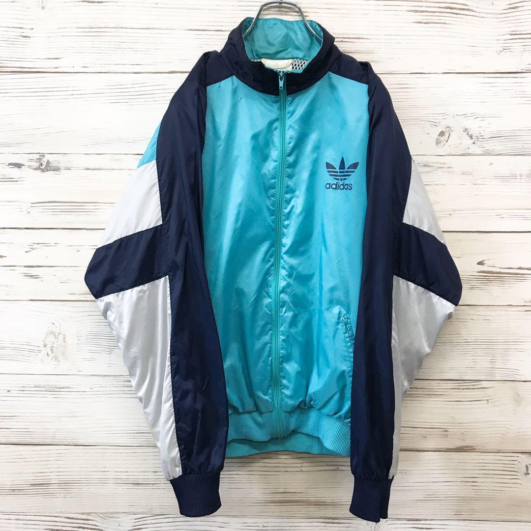 80s アディダスオリジナルス☆ナイロンジャケット M ヴィンテージ NJ224拍卖