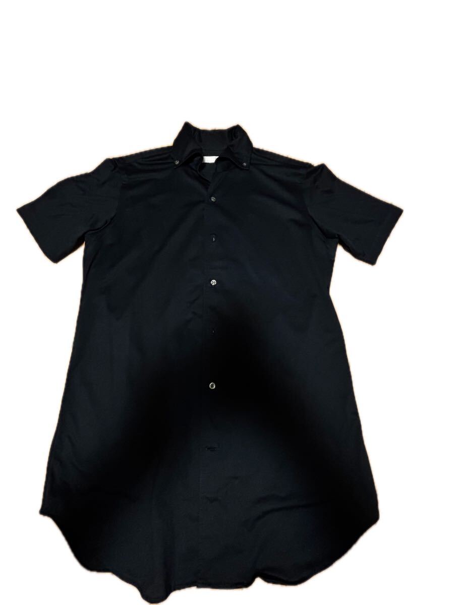 バーニーズニューヨーク半袖ボタンダウンポロシャツ ビジネスカジュアル&カジュアル使用可メンズMサイズ紺色 BARNEYS NEWYORK 中古美品拍卖