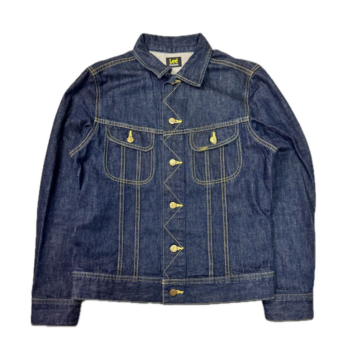 濃紺 Lee RIDERS リー ライダース デニムジャケット トラッカージャケット Gジャン M メンズ拍卖