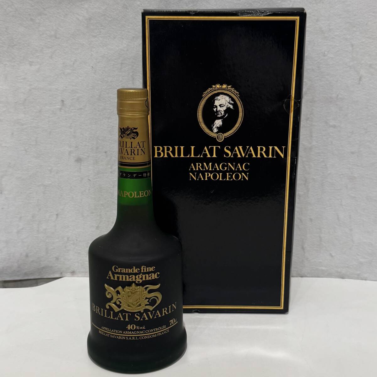 ☆未開栓☆ 古酒 BRILLAT SAVARIN ブリア サヴァラン ナポレオン ブランデー Grande fine Armagnac 700ml 40% 箱入り拍卖