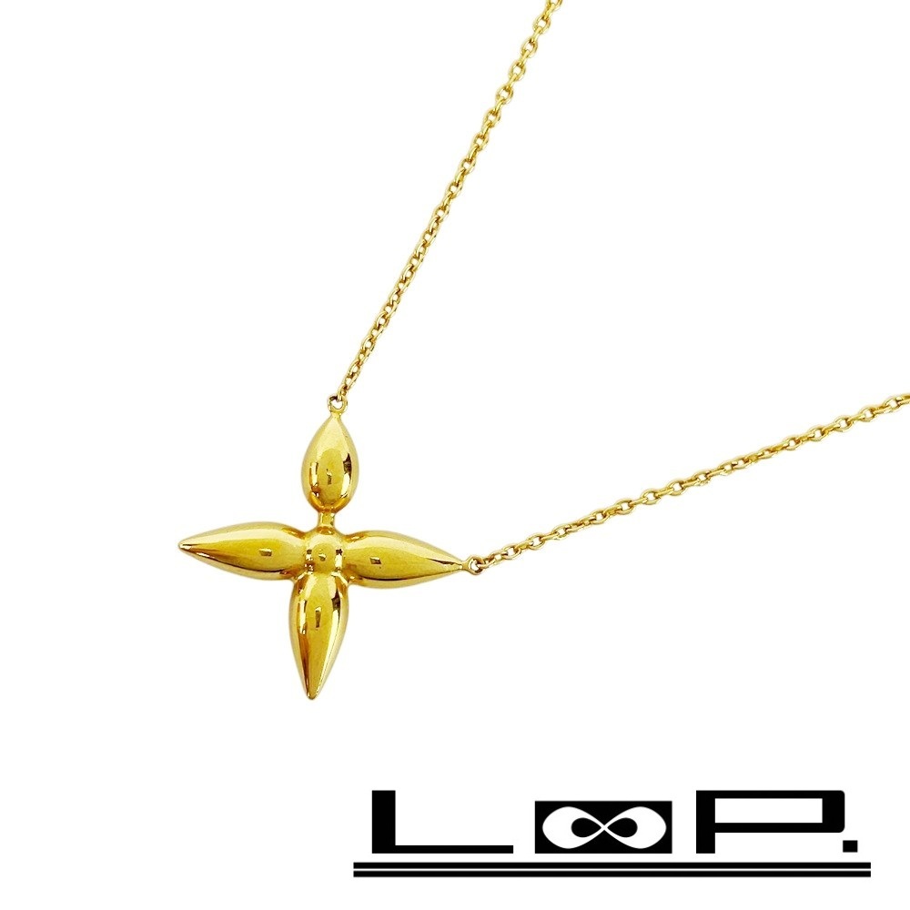 ■美品■ ルイヴィトン ルイゼット ネックレス アクセサリー ゴールド GP M00365 箱 【445453】5拍卖