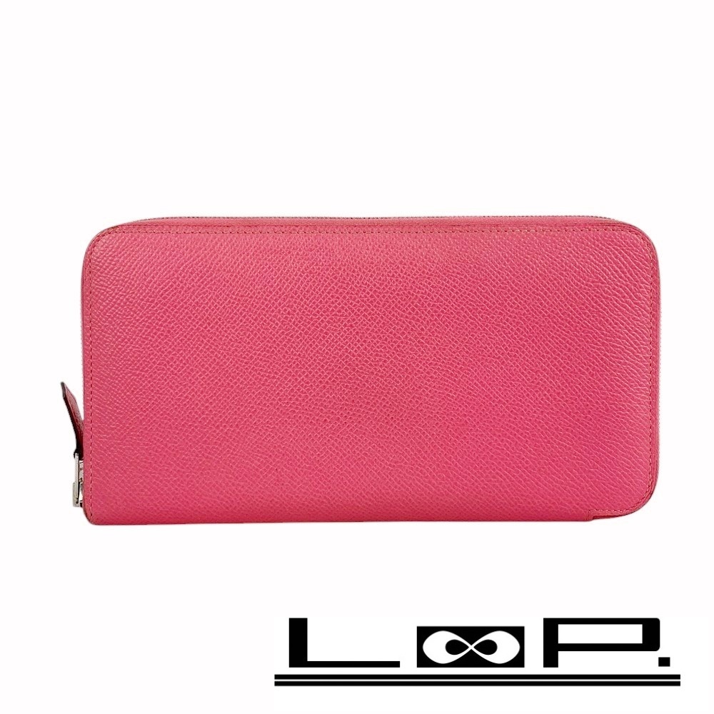 ■美品■ エルメス アザップ クラシック ロング 長財布 エプソン ピンク Y刻 【305955】3拍卖