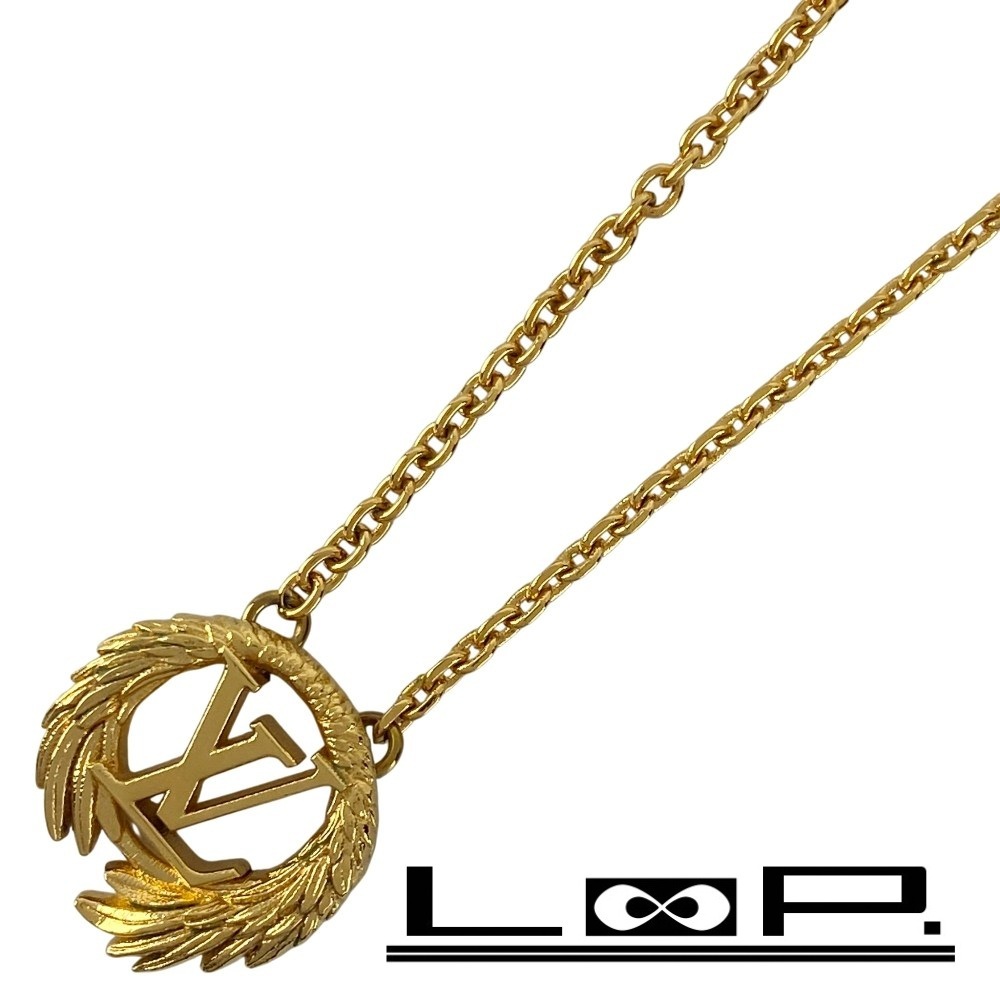 ■未使用■ ルイヴィトン コリエ LV エンジェル ネックレス アクセサリー ゴールド GP M64291 箱 【450129】7拍卖