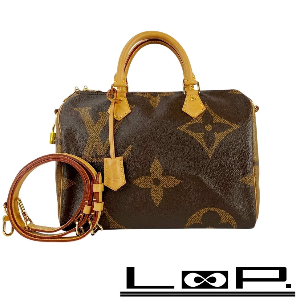 ■美品■ ルイヴィトン スピーディー バンドリエール 30 ショルダー ハンド バッグ モノグラム ブラウン M44602 箱 【451447】5拍卖