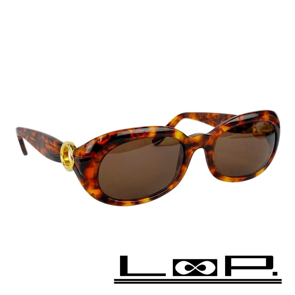 ■中古■ カルティエ サングラス 眼鏡 アイウェア ファッション GP べっ甲柄 ゴールド ブラウン 53□19 【449291】5拍卖