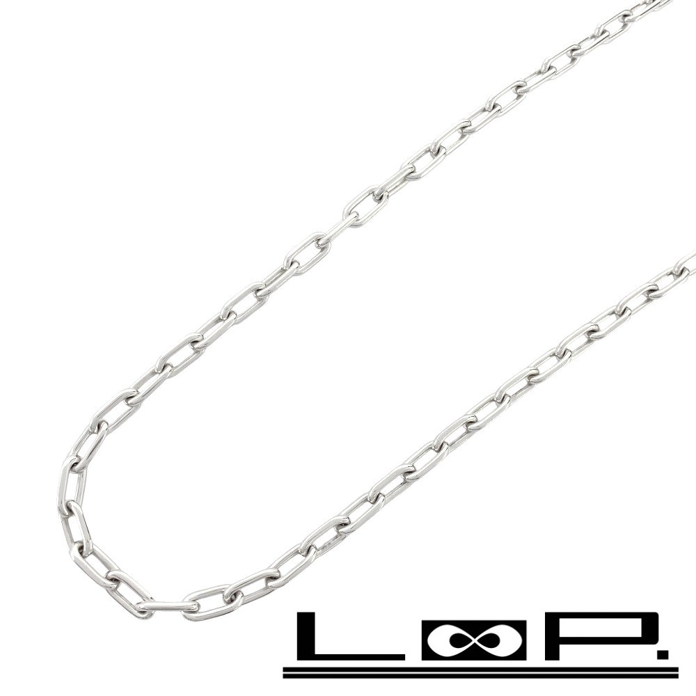 ■新同■磨き済■ カルティエ スパルタカス ネックレス チェーン アクセサリー シルバー WG 750 34.3g 【433542】5拍卖