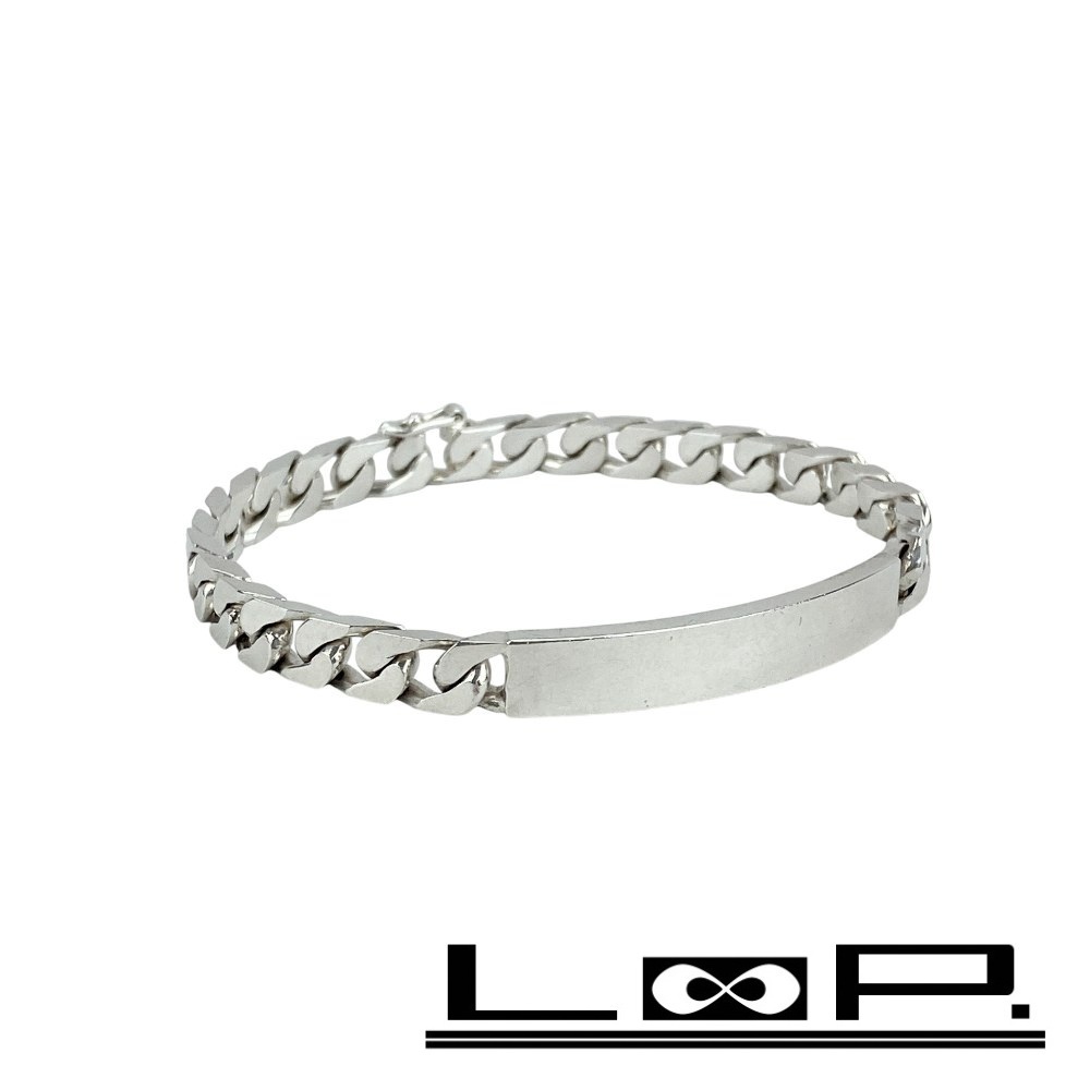 ■中古■ ティファニー ブレスレット ID プレート アクセサリー シルバー SV925【446351】8拍卖