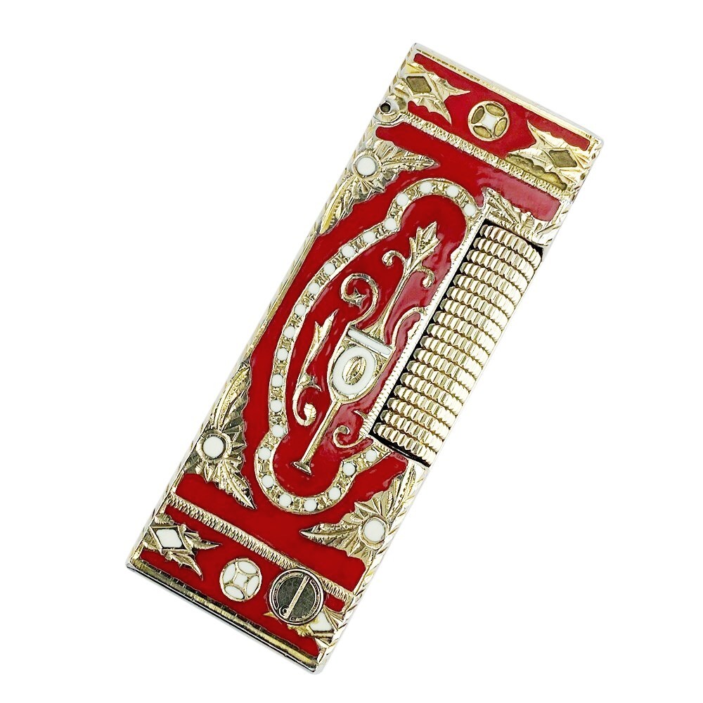 ■1円~■中古■ ダンヒル ライター タバコ 煙草 GP ゴールド レッド 1スタ 【401121】5拍卖