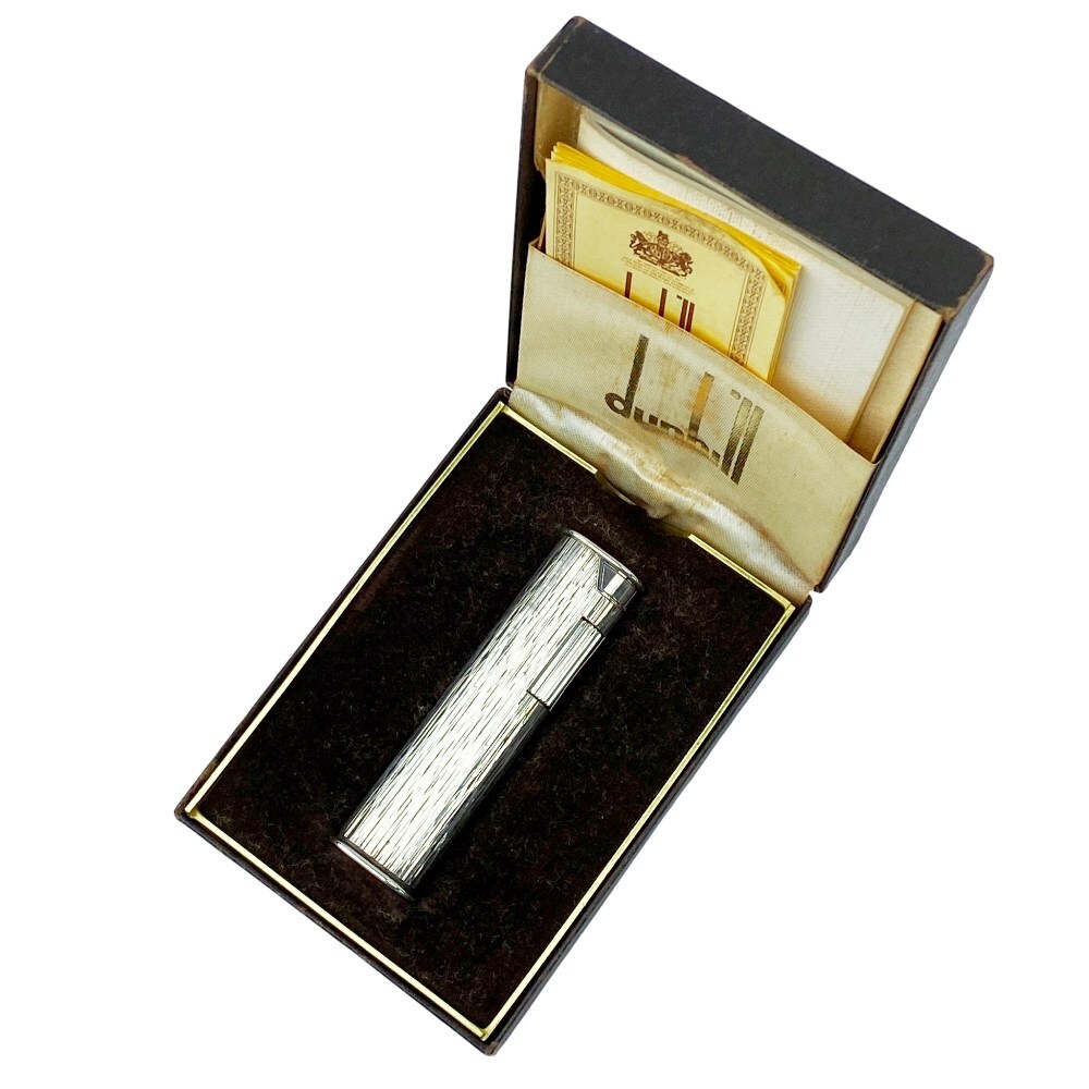 ■1円~■美品■ ダンヒル ライター タバコ 煙草 SS シルバー 箱 1スタ 【451294】5拍卖