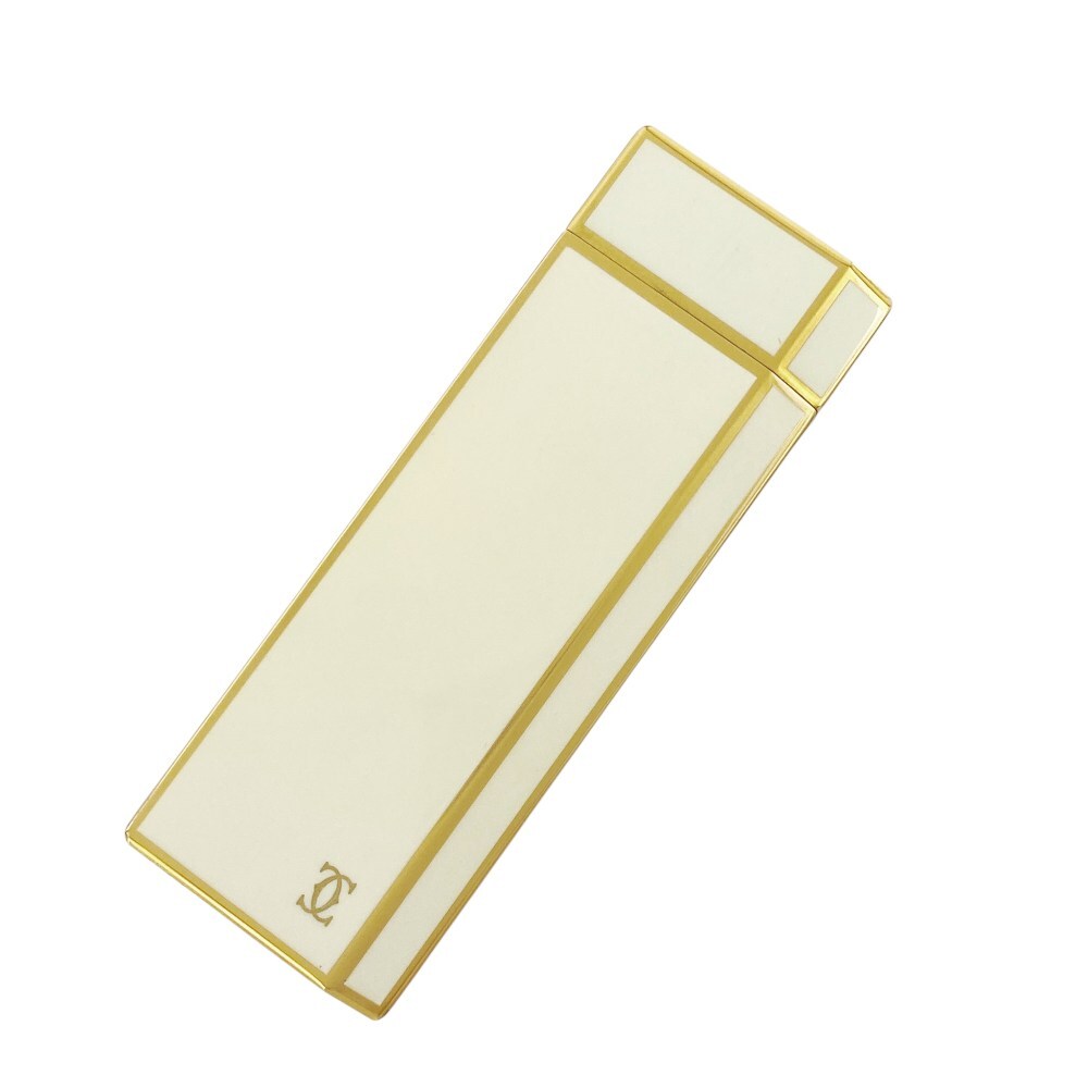 ■1円~■美品■ カルティエ ライター タバコ 煙草 GP ホワイト ゴールド 1スタ 【410475】7拍卖