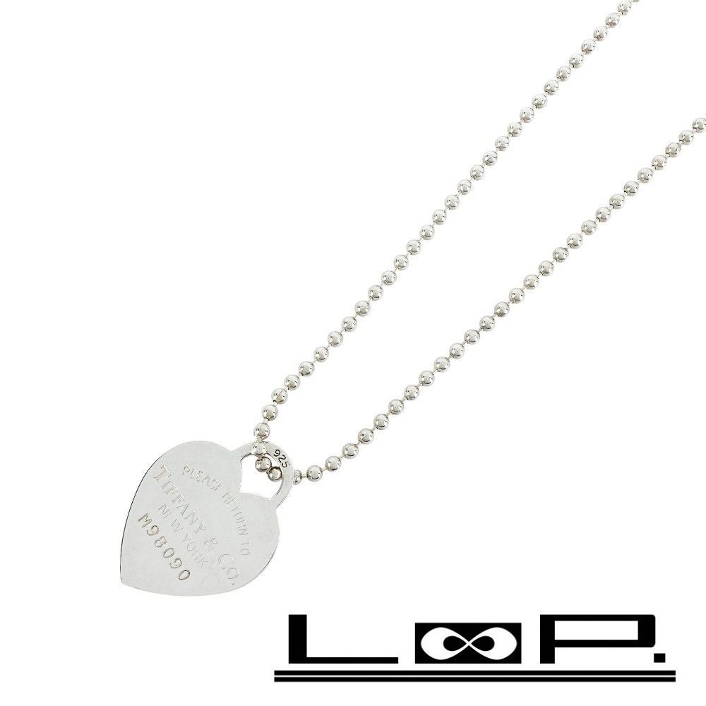 ■美品■86cm■ ティファニー リターントゥ ハート ロング ネックレス アクセサリー シルバー SV925 箱 【466625】11拍卖