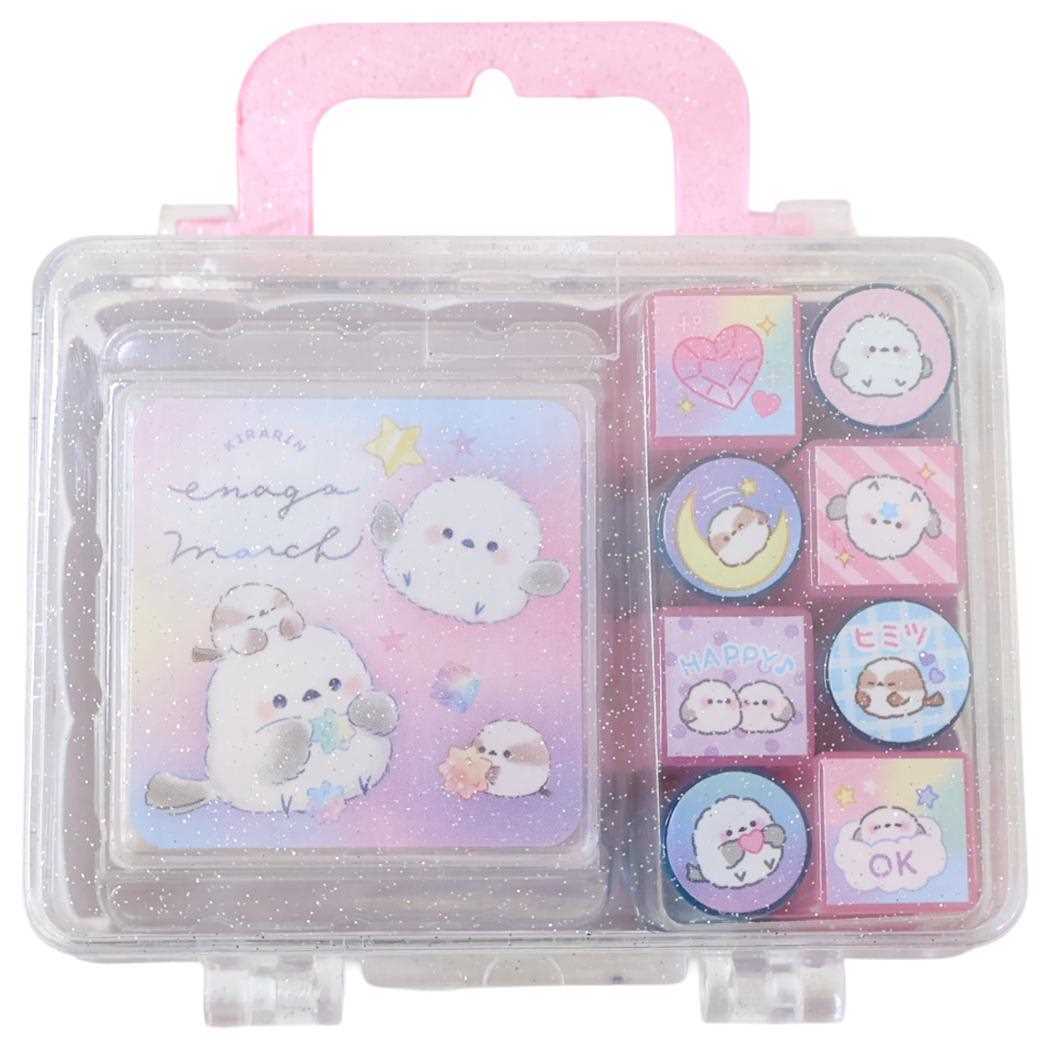 はんこセット スタンプセット きらりんエナガマーチ クーリア 手帳デコ かわいい グッズ拍卖