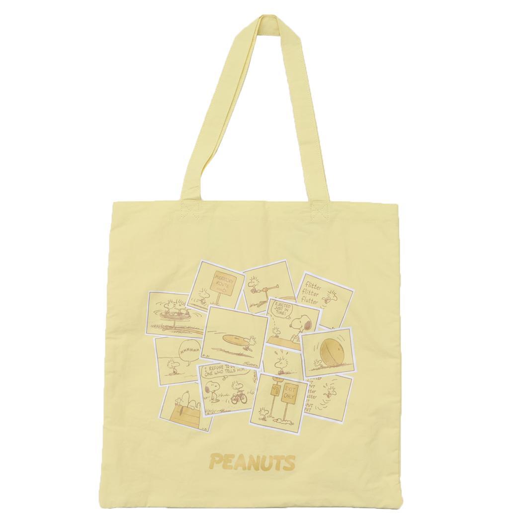 スヌーピー 手提げかばん トートバッグ コミックトラベル YE ピーナッツ マリモクラフト サブバッグ キャラクター グッズ拍卖