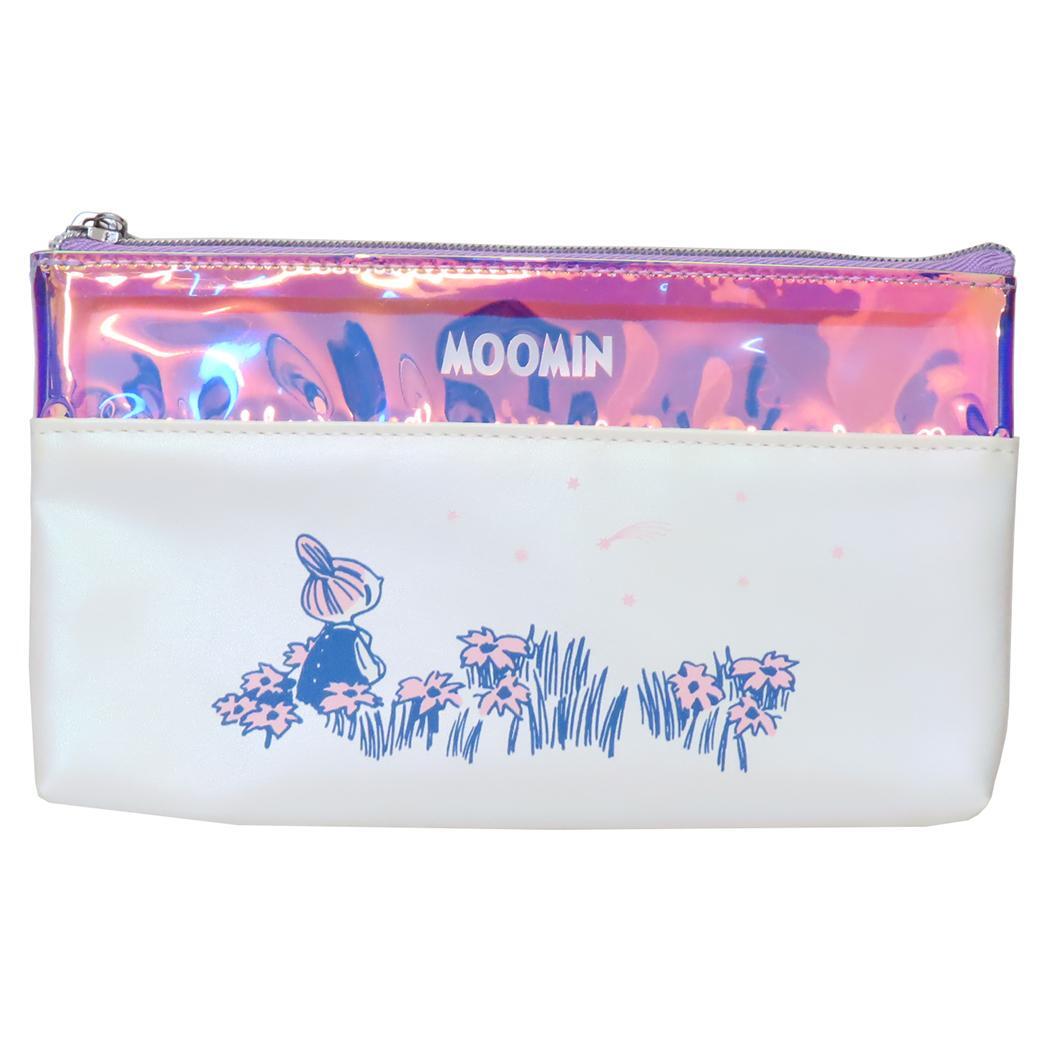 ムーミン ペンポーチ オーロラポーチ パープル 北欧 学研ステイフル ペンケース 筆箱 キャラクター グッズ拍卖