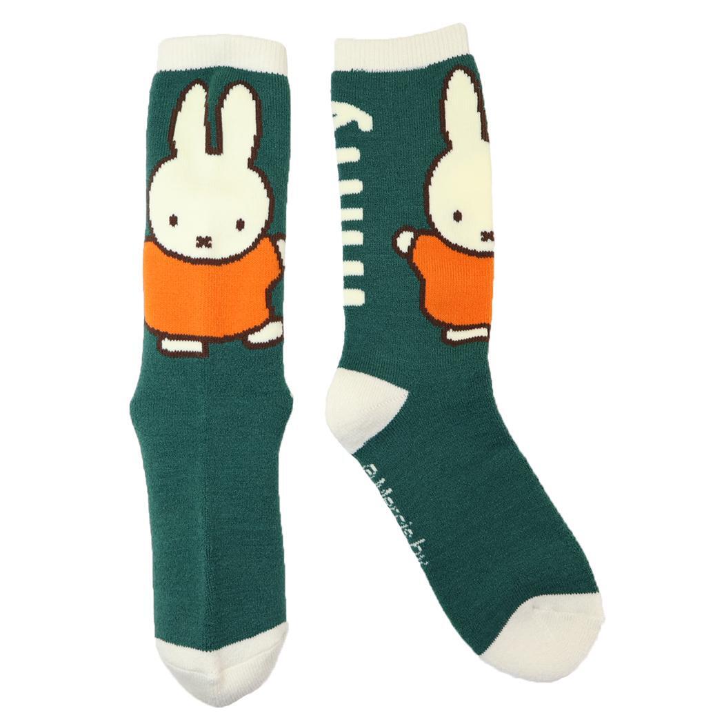 ミッフィー 女性用防寒室内靴下 ぽっかぽかルームソックス ダルトーン ディックブルーナ スモールプラネット ウォーマー雑貨 絵本キ拍卖