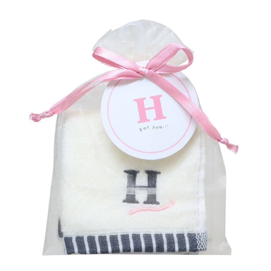 ハンドタオル 巾着入りジャガードミニタオル H カミオジャパン拍卖