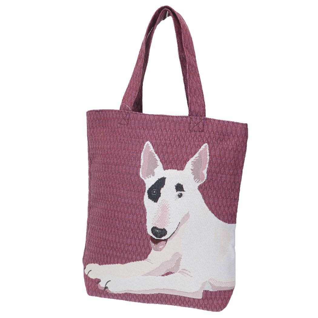 ゴブラン織りトート ワンダフルピース トートバッグ いぬ 丸眞 ライフ ブルテリア拍卖