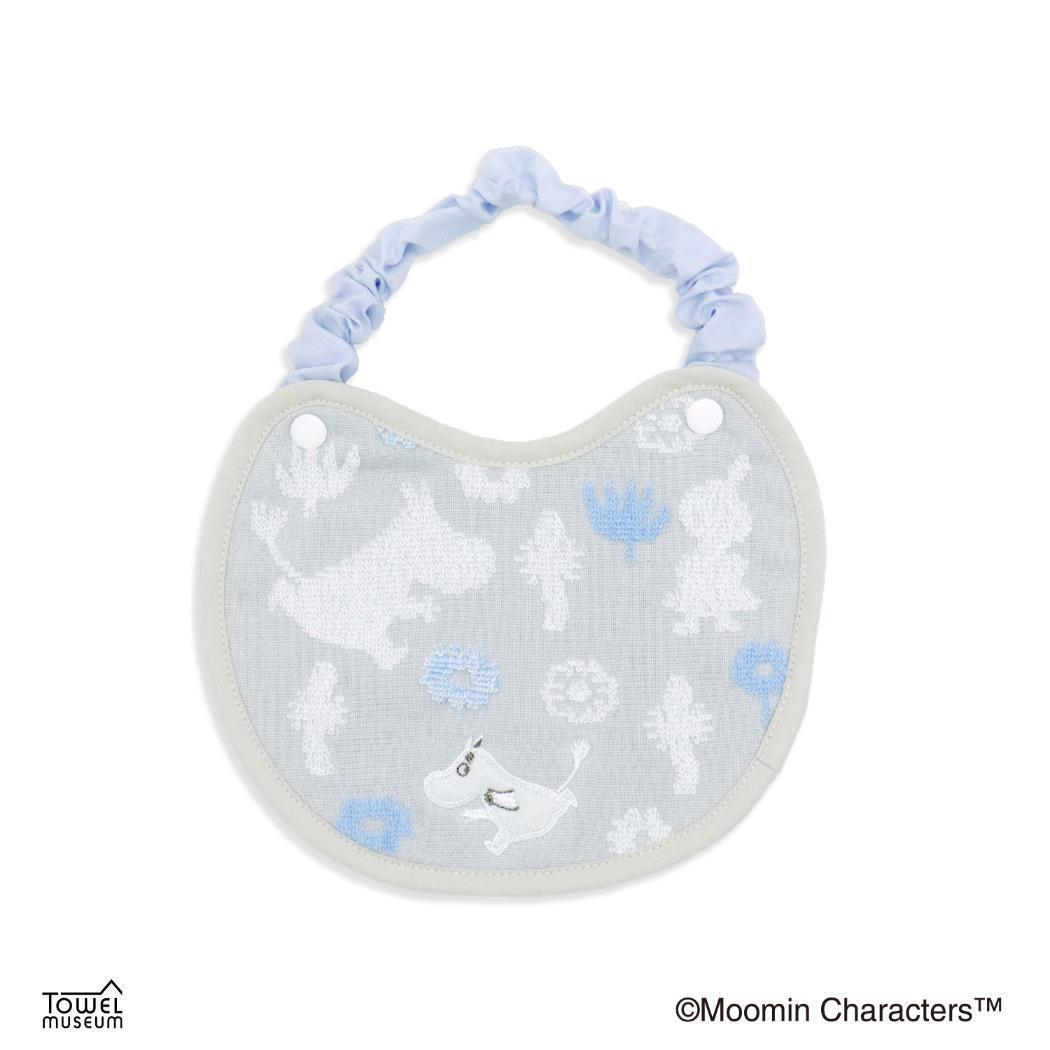 ムーミン ベビービブ フルフィーコットンガーゼパイルスタイA フラワーピクニック ブルー 北欧 タオル美術館 プレゼント かわいい拍卖