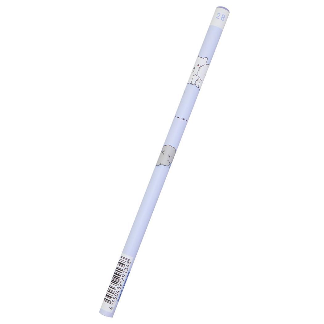 ゆるわん 鉛筆 2B 丸軸 camera ブルー カミオジャパン えんぴつ 新学期準備文具 筆記用具 小学生 かわいい グッズ拍卖