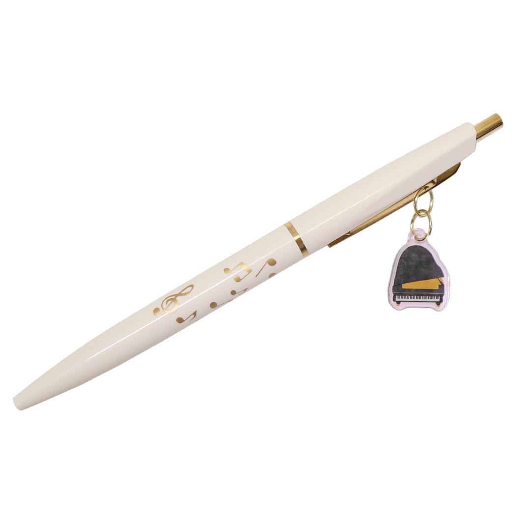 Music Ensemble ボールペン チャーム付きボールペン ピアノ アイボリー Green Flash 新学期準備文具 かわ拍卖