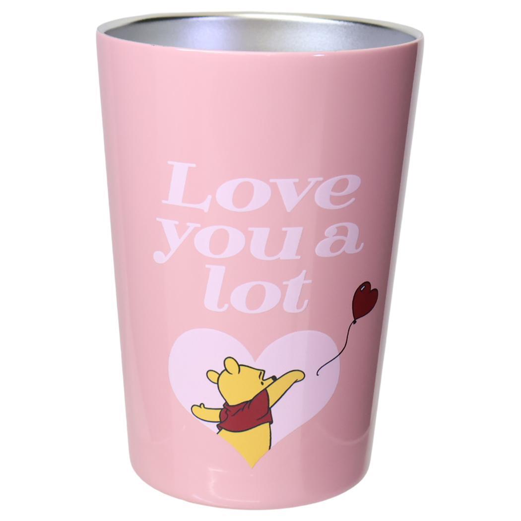くまのプーさん 保温保冷コップ ステンレスタンブラー M HEART PINK ディズニー 大西賢製販 プレゼント キャラクター拍卖