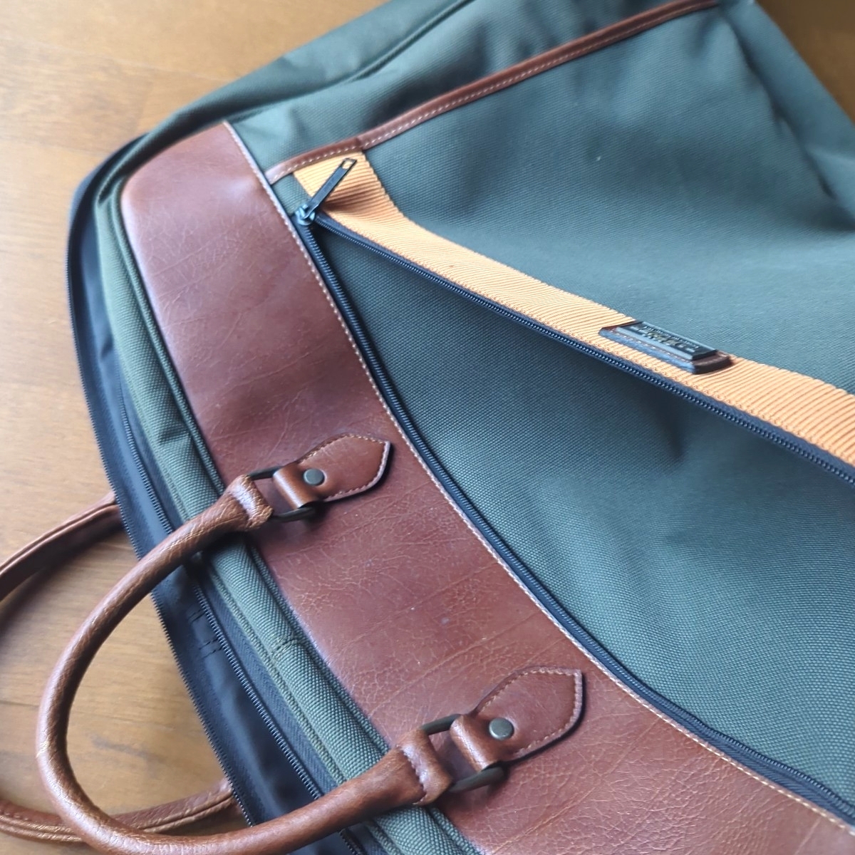 【SKY PARTNER】キャンバス・レザー ガーメントバッグ拍卖