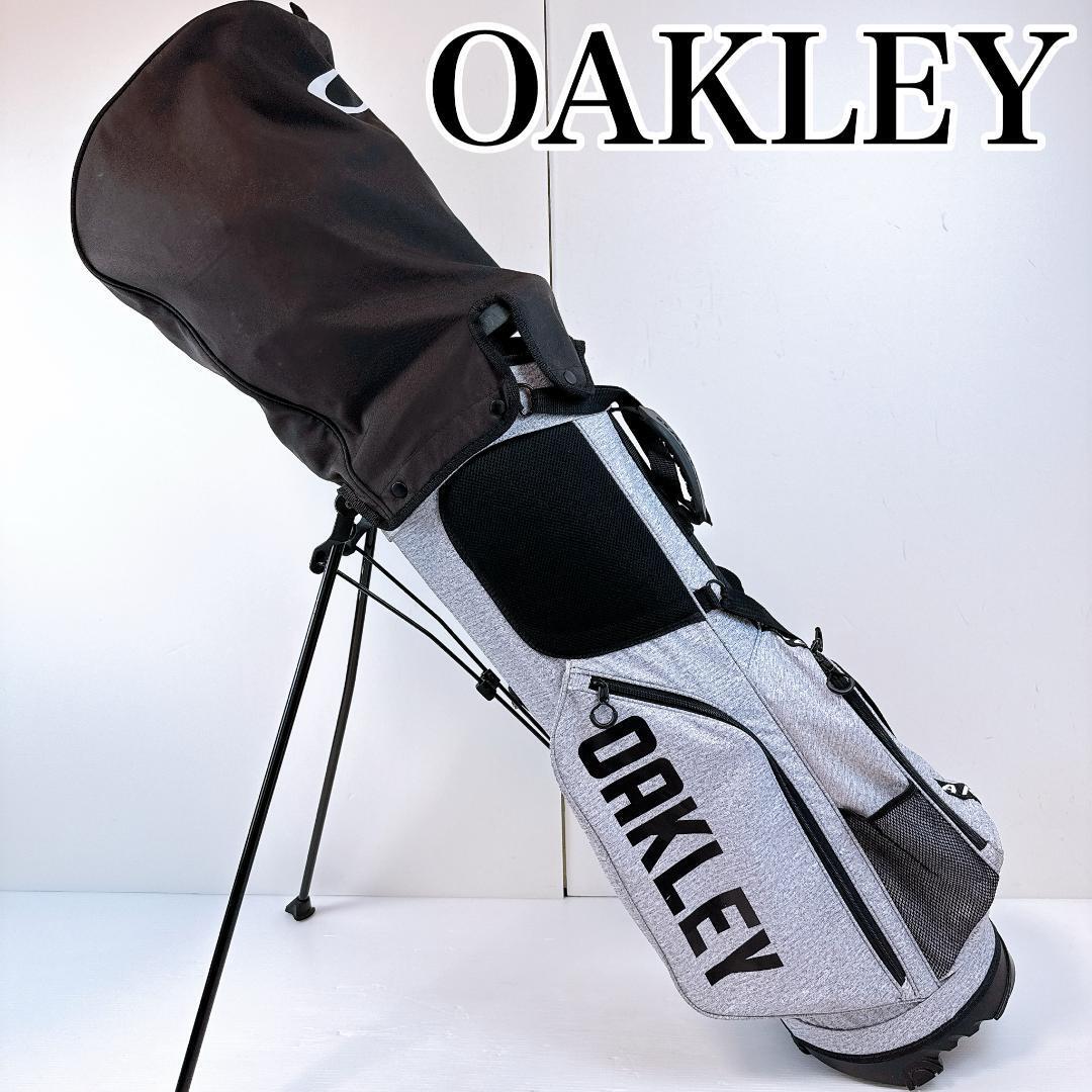 オークリー キャディバッグ BIG STAND12.0 スタンド式 グレー 軽量/OAKLEY ビッグスタンド キャディーバッグ ゴルフバッグ拍卖