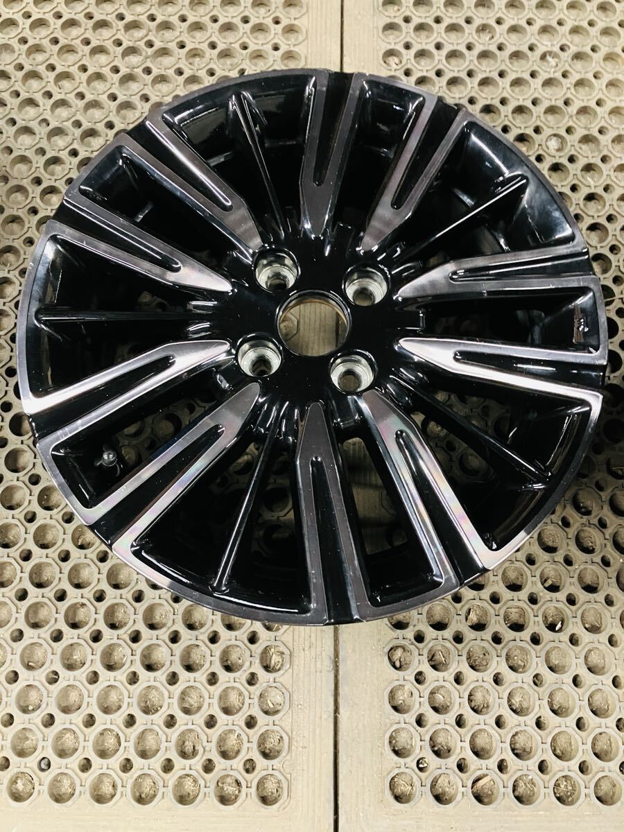 中古 ホンダ フィット リュクス 後期 ブラックポリッシュ 純正ホイール 16 6J オフ50 1本のみ拍卖