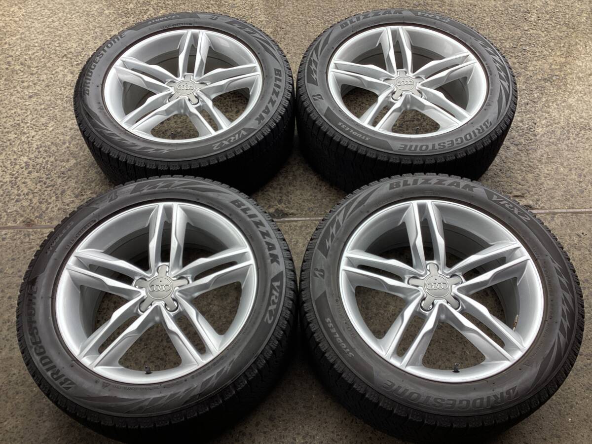 M8916 アウディ A8 4H 系に! WSP ITALY 8J +31 112 5H 66.6Φ 18インチアルミ&245/50R18 ブリザック スタッドレスタイヤ4本セット☆彡拍卖