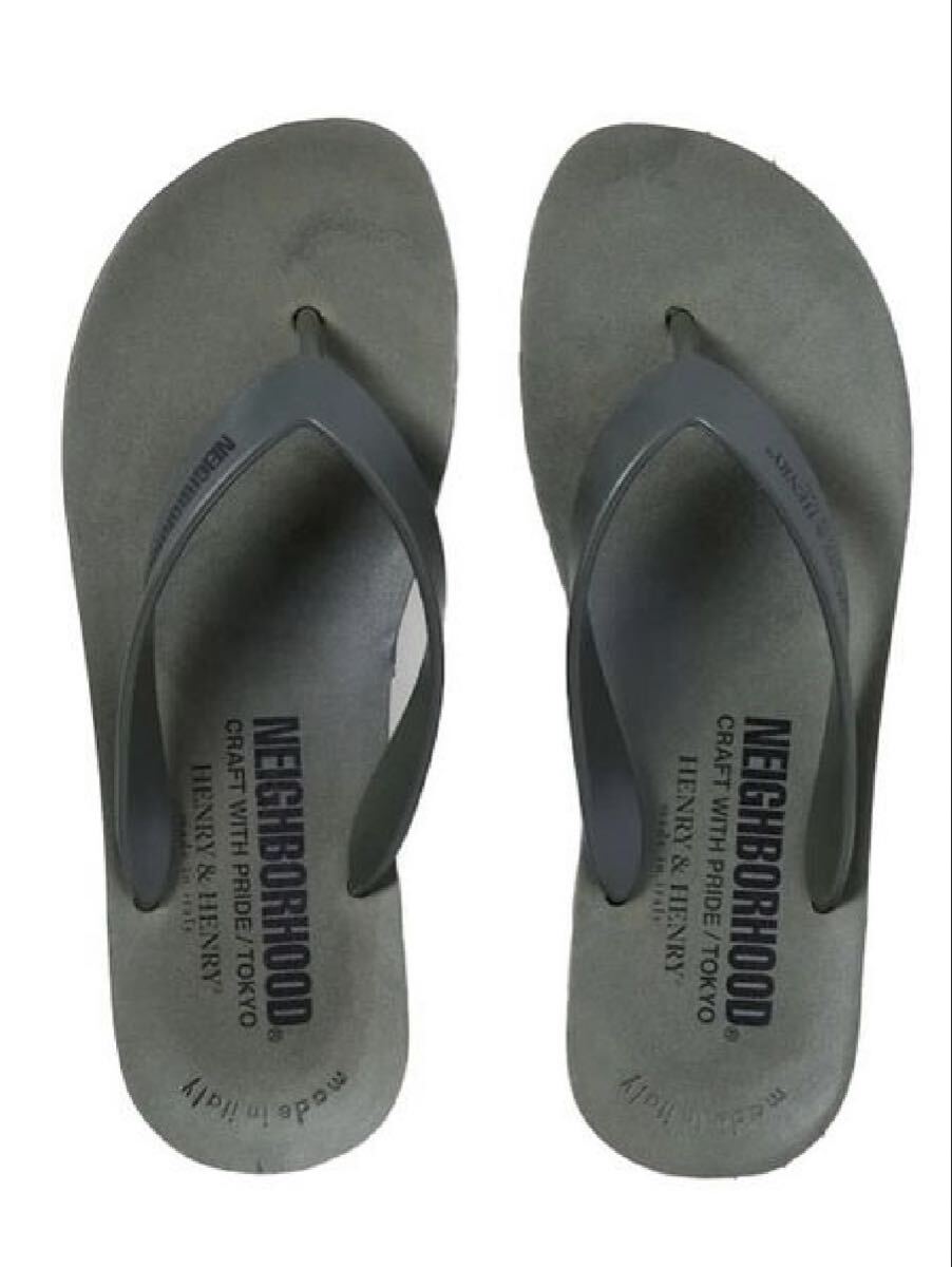 未使用 22SS ネイバーフッド x HENRY & HENRY RB- SANDAL オリーブ Lサイズ NEIGHBORHOOD ヘンリーヘンリー made in italy拍卖