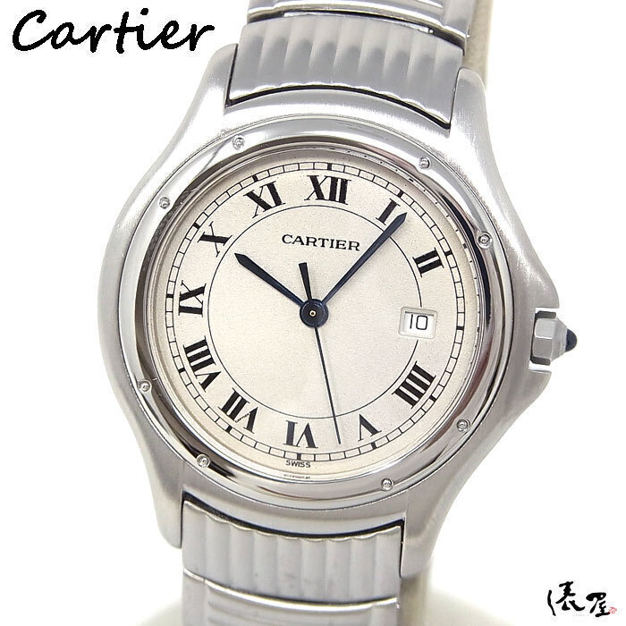 【希少モデル】カルティエ パンテール クーガー LM 極美品 ヴィンテージ メンズ 腕時計 Cartier 俵屋拍卖