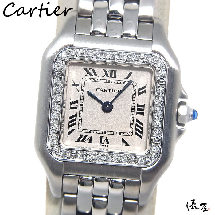 【カルティエ】パンテール SM ダイヤベゼル 加工後未使用 極美品 腕時計 Cartier Panthere 俵屋拍卖
