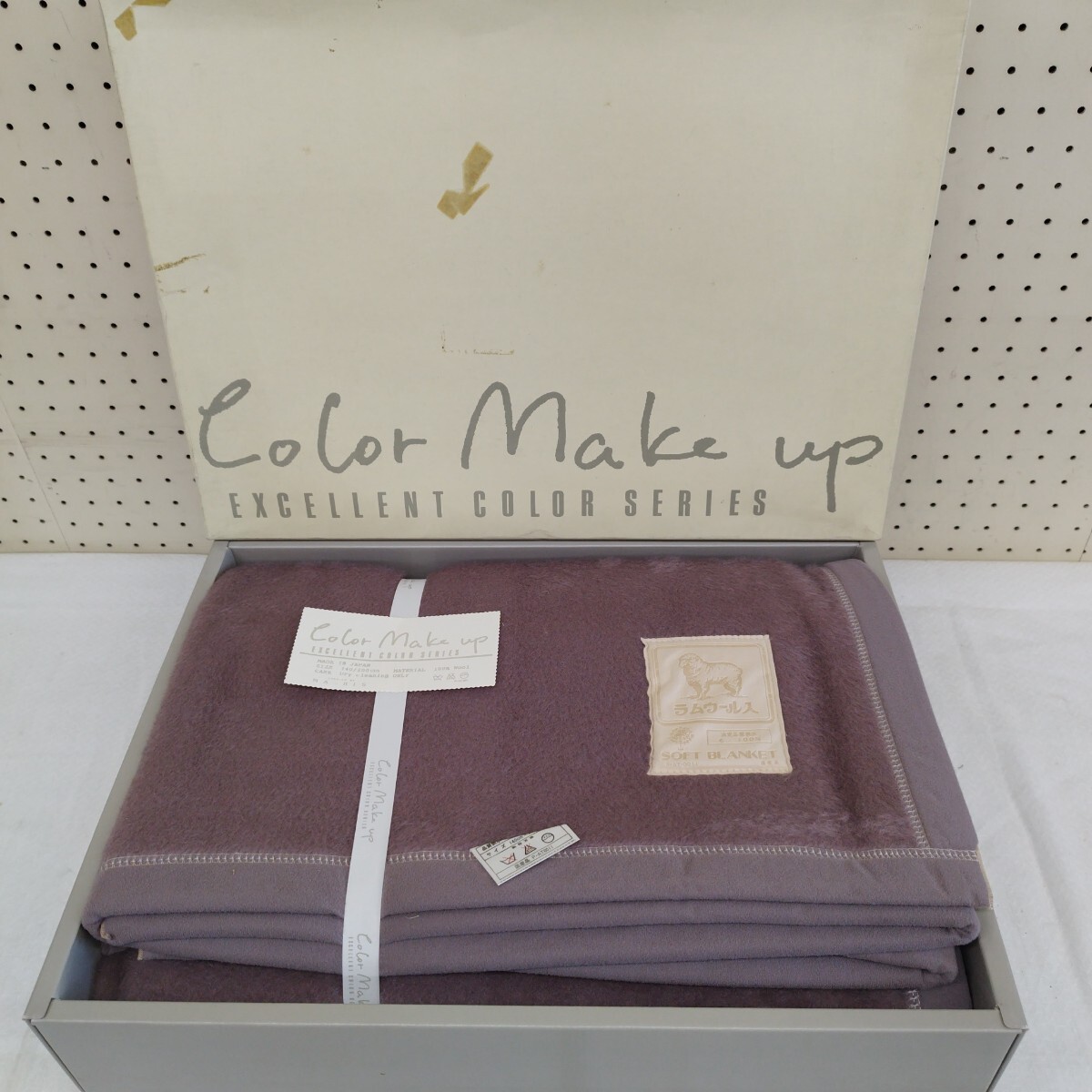 M 毛布 ウール毛布 ラムウール混 毛100% 寝具 シングル 140×200拍卖