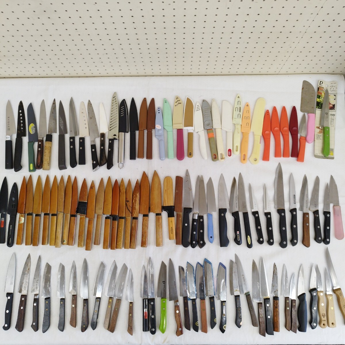 【1000円スタート】包丁 ペティナイフ まとめて100本以上 果物包丁 小型包丁 関孫六 ステンレス 本割 など拍卖