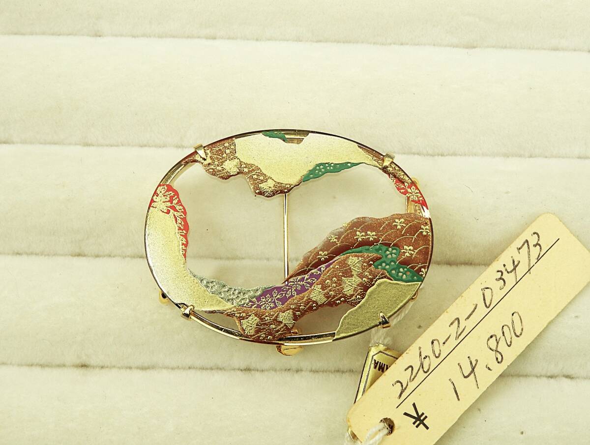 東京まるやま 和装帯留 ブローチ 約10g 現状品 売り切り拍卖