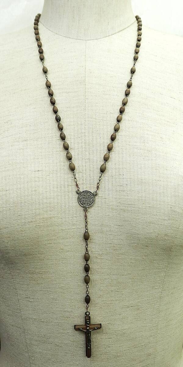 ロザリオ キリスト 十字架 ペンダントネックレス 約8.7g 現状品 売り切り拍卖