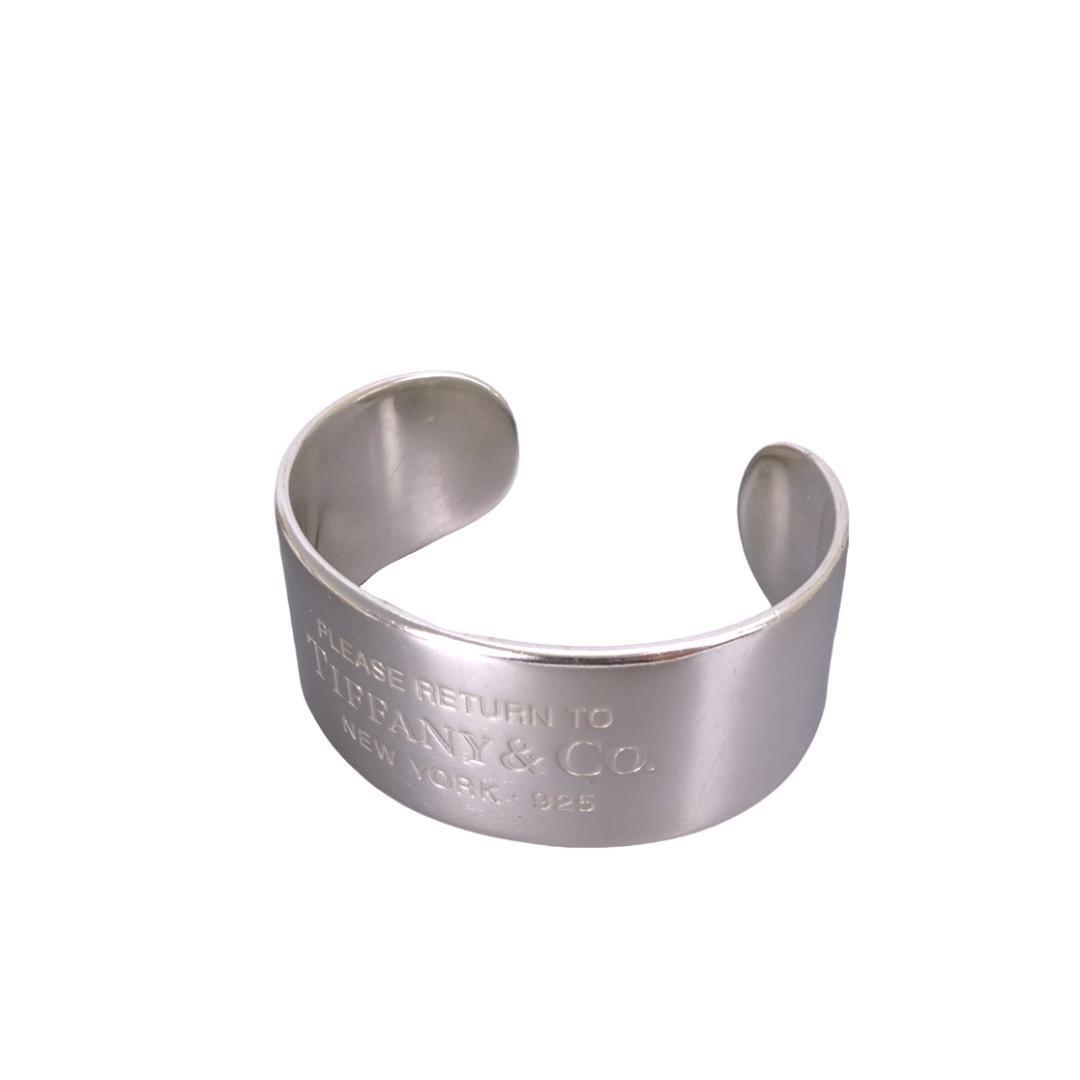 本物 良品■ティファニー■リターン トゥ ティファニー ワイド カフ バングル ブレスレット スターリングシルバー拍卖