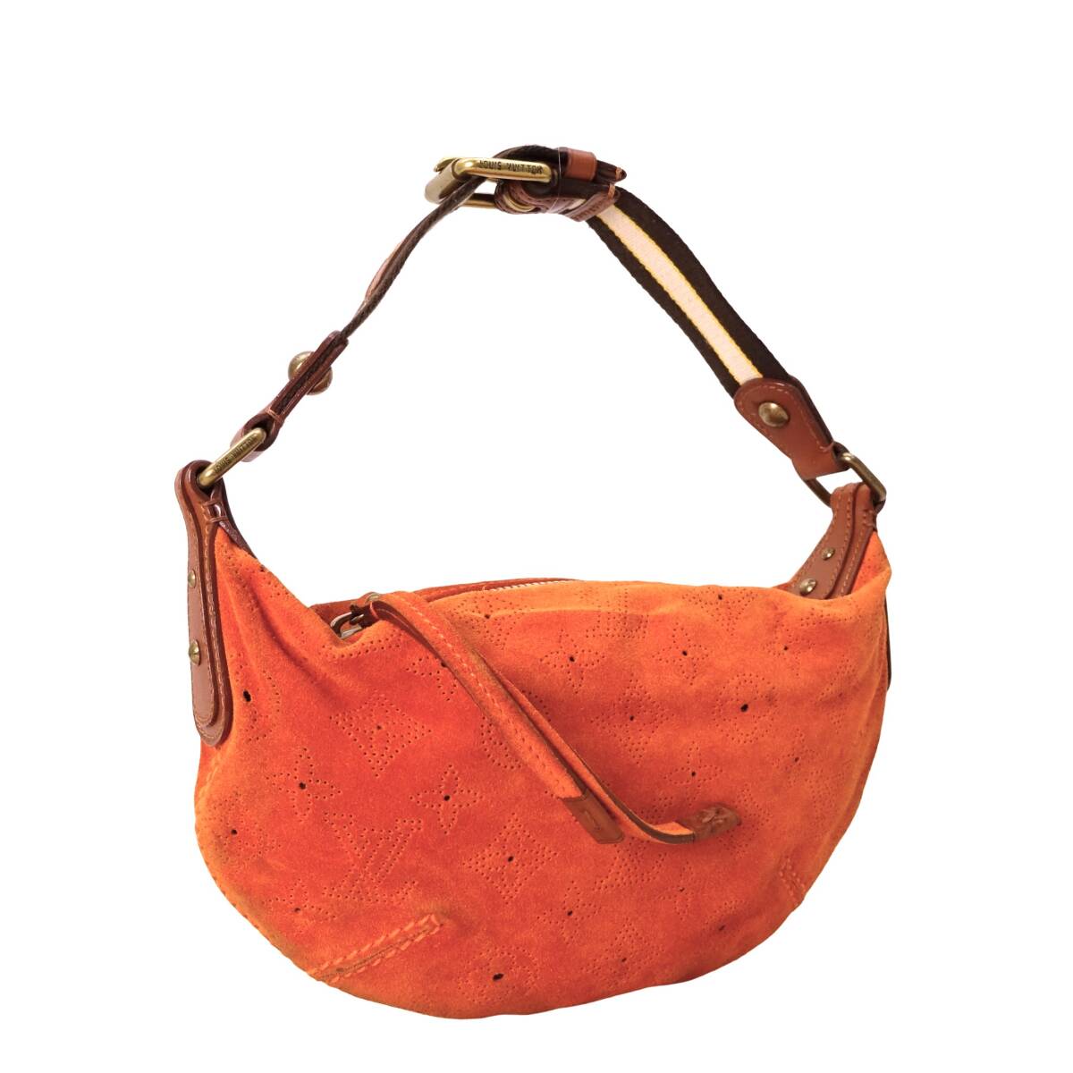 本物■ルイヴィトン■モノグラム・スエード M95122 オナタ PM ショルダーバッグ ハンドバッグ拍卖