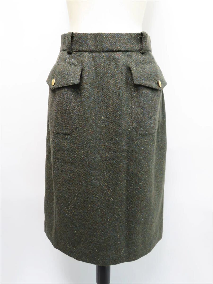 70479 CHANEL / シャネル CC ツイード スカート拍卖