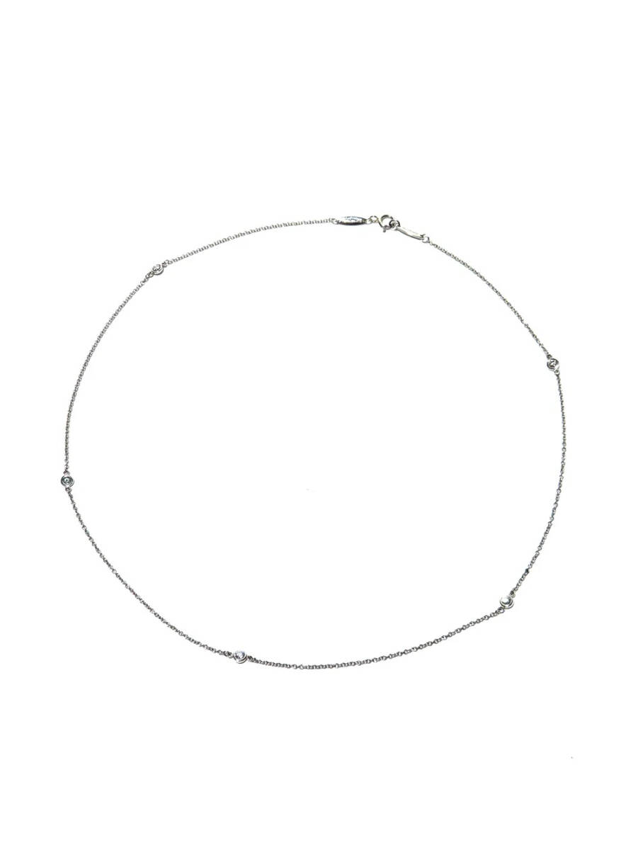 70848 TIFFANY & Co / ティファニー エルサ・ペレッティ ダイヤモンド バイ ザ ヤード ネックレス拍卖