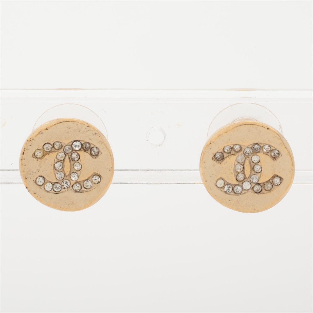 シャネル CHANEL ピアス A19A 2019年 ココマーク ラインストーン ゴールド拍卖