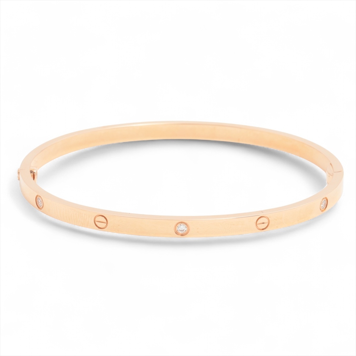 カルティエ CARTIER ブレスレット ラブブレス 6P Au750 PG ハーフダイヤ ピンクゴールド #18 SM ゴールド拍卖