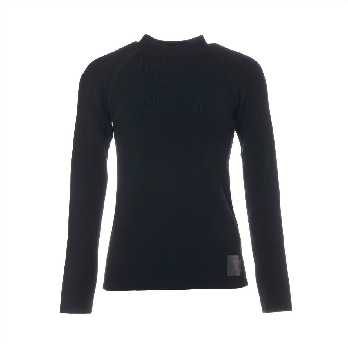 シャネル CHANEL ニット 2004 スポーツライン 34 ウール ブラック拍卖