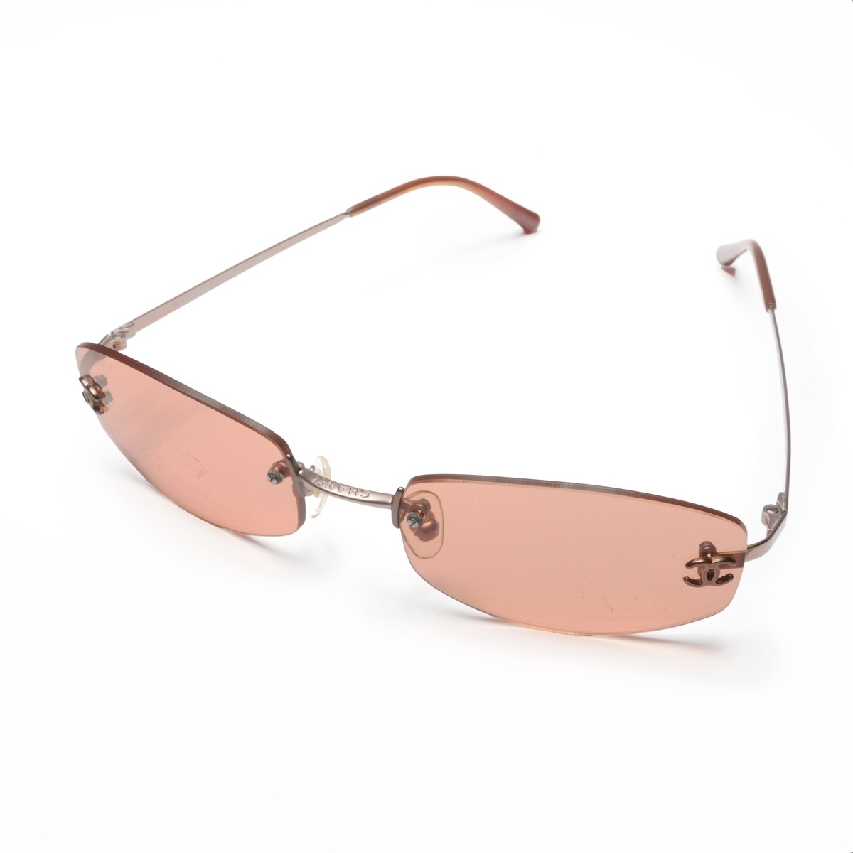 シャネル CHANEL サングラス リムレス オレンジ拍卖